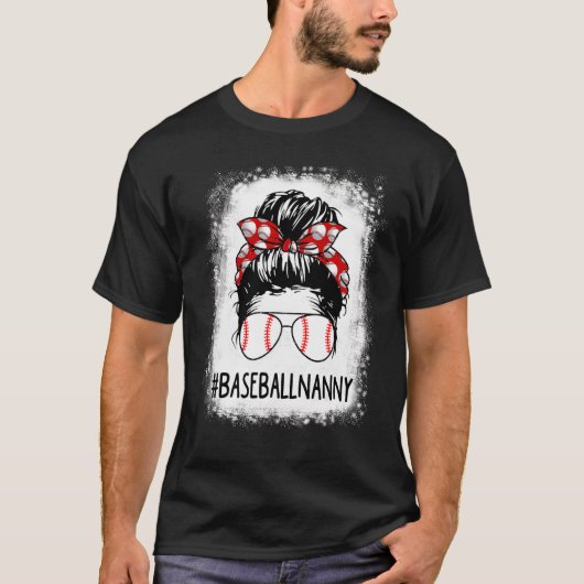 Bleaching Nanny Life Messy Bun Softball Baseball M T-shirt (Voorkant)