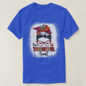Bleaching One thankful tante messy bun herfst in h T-shirt (Design voorkant)