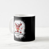 Bleaching Paraprofessional Squad Reindeer Funny Ch Koffiemok (Voorkant links)
