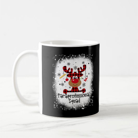 Bleaching Paraprofessional Squad Reindeer Funny Ch Koffiemok (Links)