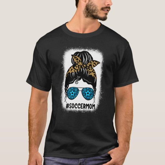 Bleaching Soccer Mam Leopard Print Messine Bun Hai T-shirt (Voorkant)