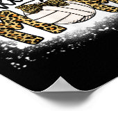 Bleaching Volleyball Ma Leopard Fun Ball Mam Mothe Poster (Hoek)