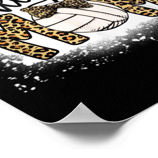 Bleaching Volleyball Ma Leopard Fun Ball Mam Mothe Poster (Hoek)