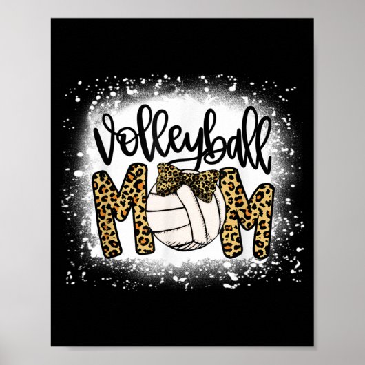 Bleaching Volleyball Ma Leopard Fun Ball Mam Mothe Poster (Voorkant)