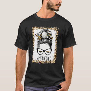 Bleaching Volleyball Meme Bun Game Day Moeder T-shirt