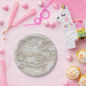 Bleaching Wasteland Camo Papieren Bordje (Feest)