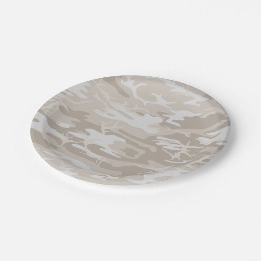 Bleaching Wasteland Camo Papieren Bordje (Gekanteld)