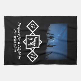 Bleaching Whit Bull Skull Silhouette Monogram foto Theedoek