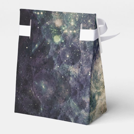 Bleak Galaxy Space Rock Birthday Party Bedankdoosjes (Achterkant)