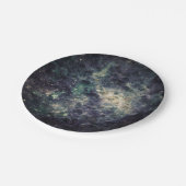 Bleak Galaxy Space Rock Birthday Party Papieren Bordje (Gekanteld)