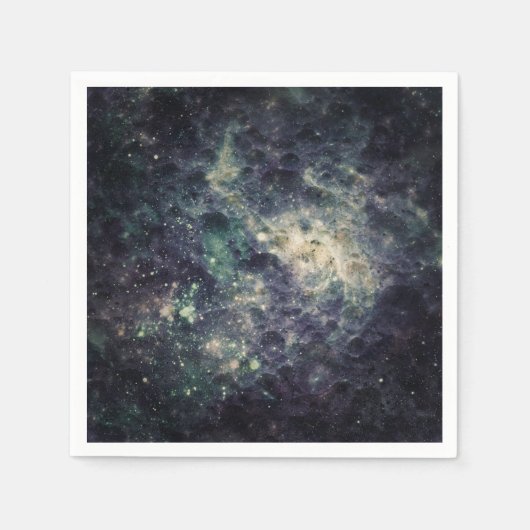 Bleak Galaxy Space Rock Birthday Party Servet (Voorkant)