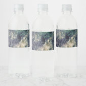 Bleak Galaxy Space Rock Birthday Party Waterfles Etiket (Flessen)