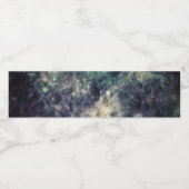 Bleak Galaxy Space Rock Birthday Party Waterfles Etiket (Enkel label)