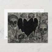 Bleak Heart Gothic Valentijn Feestdagenkaart (Voorkant / Achterkant)