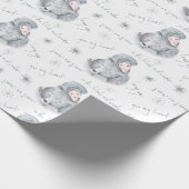 Bleak Mid Winter Beer Snow Princess Pattern Cadeaupapier (Hoek)