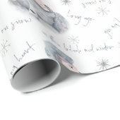 Bleak Mid Winter Beer Snow Princess Pattern Cadeaupapier (Rol Hoek)