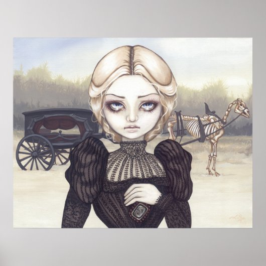 Bleak Mourning Art Print victorian gothic (Voorkant)