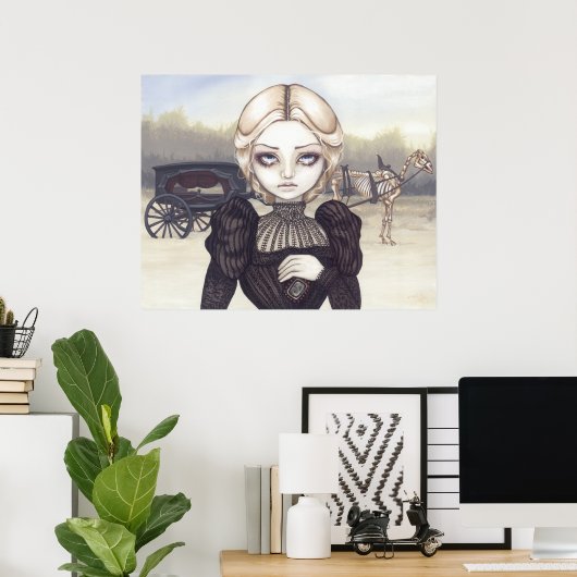 Bleak Mourning Art Print victorian gothic (Thuiskantoor)