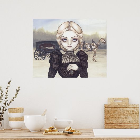 Bleak Mourning Art Print victorian gothic (Keuken)