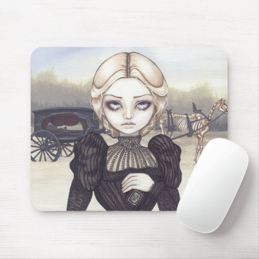 Bleak Mourning gothic begrafenis Mousepad Muismat (Met muis)
