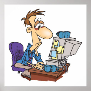 Bleary Eyed Man Poster