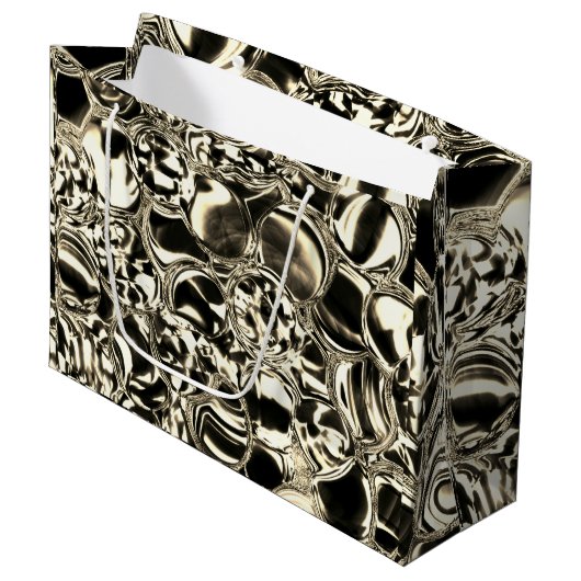 Blebs van goud of bubbels van glashelderheid? groot cadeauzakje (Voorkant Gekanteld)