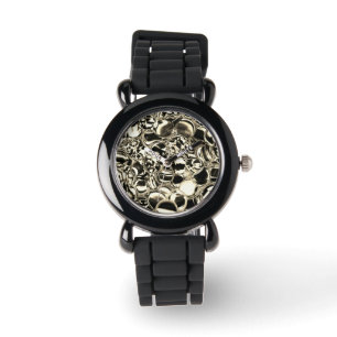 Blebs van goud of bubbels van glashelderheid? horloge