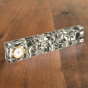 Blebs van goud of glasbellen, helderheid? naambordje