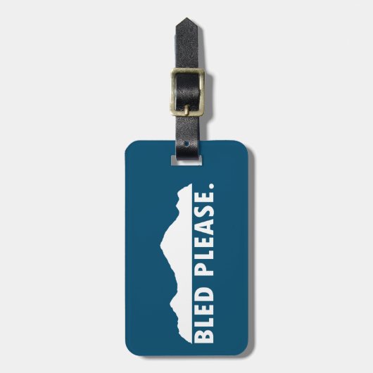 Bled Alsjeblieft Bagagelabel (Voorkant verticaal)