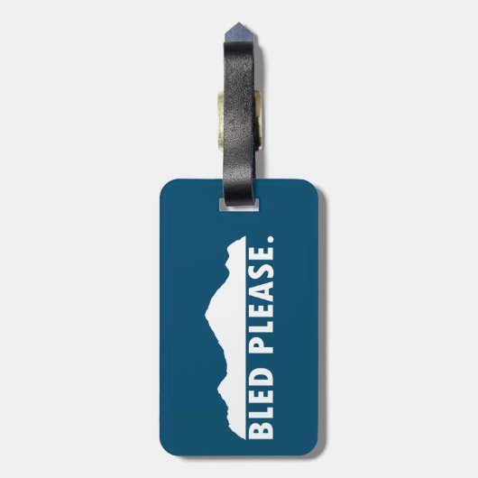 Bled Alsjeblieft Bagagelabel (Achterkant verticaal)