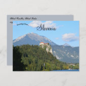 Bled Castle in Bled Lake Region of Slovenia Briefkaart (Voorkant / Achterkant)
