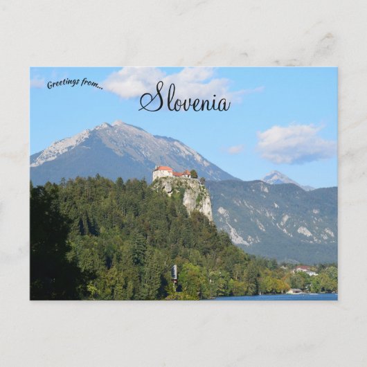 Bled Castle in Bled Lake Region of Slovenia Briefkaart (Voorkant)