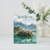 Bled Eiland Slovenië Briefkaart (Staand voorkant)