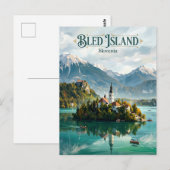 Bled Eiland Slovenië Briefkaart (Voorkant / Achterkant)