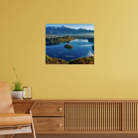 Bled Eiland, Slovenië, landschappelijk Poster (Woonkamer 2)