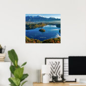 Bled Eiland, Slovenië, landschappelijk Poster (Thuiskantoor)