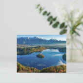 Bled Island, Slovenië, schilderachtig Briefkaart (Staand voorkant)