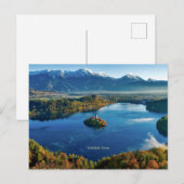 Bled Island, Slovenië, schilderachtig Briefkaart (Voorkant / Achterkant)