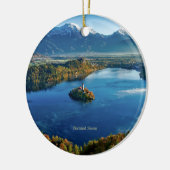 Bled Island, Slovenië, schilderachtig Keramisch Ornament (Links)