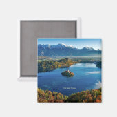 Bled Island, Slovenië, schilderachtig Magneet (Voorkant / Achterkant)