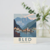  Bled Joegoslavië Reizen Briefkaart (Staand voorkant)