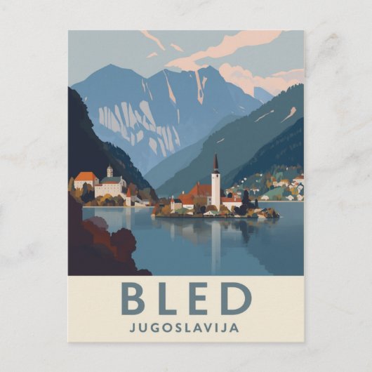  Bled Joegoslavië Reizen Briefkaart (Voorkant)