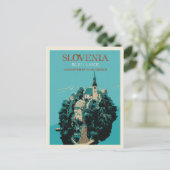 Bled Lake, Julian Alps, Slovenië Briefkaart (Staand voorkant)