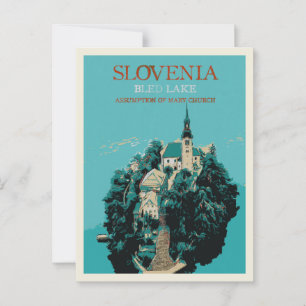 Bled Lake, Julian Alps, Slovenië Briefkaart