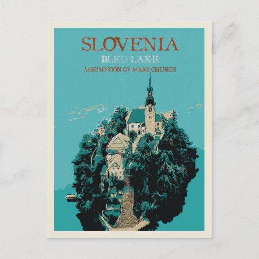 Bled Lake, Julian Alps, Slovenië Briefkaart (Voorkant)