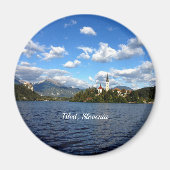 Bled, Sloveense landschapsfoto Magneet (Voorkant)