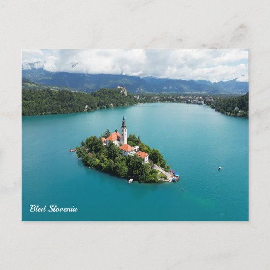 Bled Slovenia Feestdagenkaart (Voorkant)