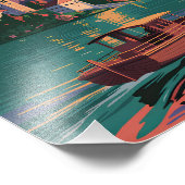 Bled Slovenia vintage Foto Afdruk (Hoek)