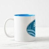 Bled Slovenië buiten Tweekleurige Koffiemok (Links)