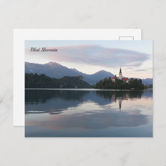 Bled Slovenië Feestdagenkaart (Voorkant / Achterkant)